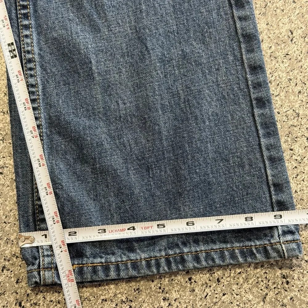 Levis 527 Jeans Mens 34x32 Slim Fit Bootcut Cotton Denim Medium Wash